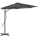 vidaXL Zunanji senčnik z jeklenim drogom 300 cm antracit, (20692957) | Shoptok.si