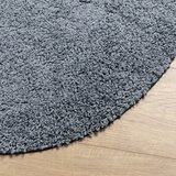  Čupavi tepih PAMPLONA s visokim vlaknima moderni plavi Ø 280 cm | shoptok.hr