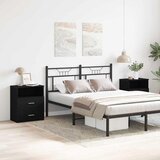  Noćni ormarić s ladicama 2 pcs Crni hrast 50 x 32 x 60 cm | Eponuda.com