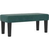 Box Spring Krevet s Madracem i Klupom Tamnozeleni 90x190 cm Baršun | shoptok.hr