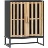 Maison Chic Komoda - Predalnik črna 60x30x75 cm inženirski les, (21716475) Cene