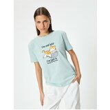 Koton Cat Printed T-Shirt Short Sleeve Crew Neck Comfortable Fit cene