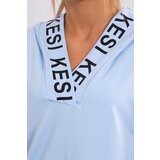 Kesi Dress with hood and print blue | shoptok.hr