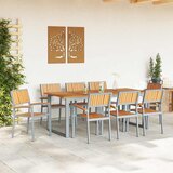  Stolica koja se može slagati 8 pcs Smeđa 56 x 57 x 87 cm | shoptok.hr