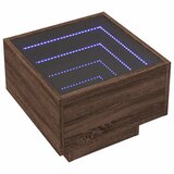  Bočni stolić LED boja hrasta 40 x 40 x 30 cm konstruirano drvo | shoptok.hr