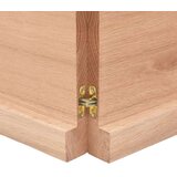 Stolna ploča svjetlosmeđa 120 x 40 x 4 cm tretirana hrastovina | shoptok.hr