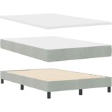  s opruga kutije Svijetlo siva 120 x 190 cm Baršun | shoptok.hr