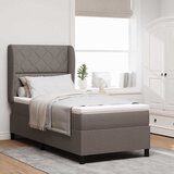  Krevet s opruga kutije Sivo-smeđa 100 x 200 cm tkanina | shoptok.hr