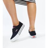 Cross Jeans Black women's sneakers with thick soles | shoptok.hr