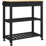  Kuhinjski kolica MONZA Crna 84 x 40 x 88,5 cm | Eponuda.com