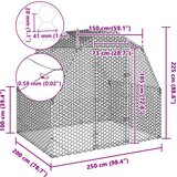  Chicken Run 2,5x2x2,25 m pocinčani čelik | shoptok.hr