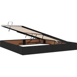  s madracem i skladištem Crna 200 x 200 cm tkanina | shoptok.hr