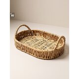 Sinsay Pleteni dekorativni pladanj s ručkama | shoptok.hr