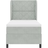  Krevet s opruga kutije Svijetlo siva 200 x 100 cm Baršun | shoptok.hr