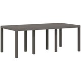  Vrtni set za objed s jastukom 7 pcs Svjetlosiva PP | shoptok.hr