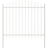  Vrtna Ograda 4 pcs Bijelo 170 x 165 cm Čelik s prahom premazan | shoptok.hr