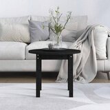  Stolić za kavu crni Ø 55x45 cm od masivne borovine | shoptok.hr