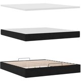  Otomanski krevet s madracem i LED crni 160x200cm baršunasti | Eponuda.com