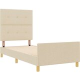  Postelja Krem 100x200 cm Tkanina, (22049477) | Shoptok.si
