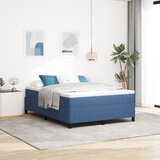 vidaXL Okvir kreveta Plava 140x190 cm Baršunasta tkanina | shoptok.hr