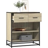 vidaXL Komoda sonoma hrast 68x35x76 cm inženirski les Cene
