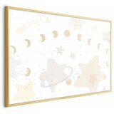  Plakat - Moon and Stars 42x29.7 Zlatni okvir | shoptok.hr