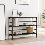  Konzolni stol crni 100 x 32 x 75 cm od konstruiranog drva | shoptok.hr