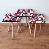 Hanah home 3Shp323 - multicolor multicolor nesting table (3 pieces) | ePonuda.com