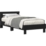  Krevetna konstrukcija Crni hrast 90 x 200 cm Konstruirano drvo | shoptok.hr