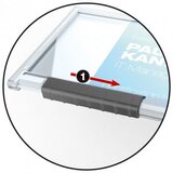 Durable ovitek za magnetne kartice pushbox s trakom, za eno kartico, 10 kos | Shoptok.si
