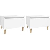 Bočni stolići 2 kom bijeli 50x46x35 cm od konstruiranog drva | shoptok.hr