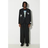 Undercover Vunene hlače Pants boja: crna, ravni kroj, UC1D4510 | shoptok.hr