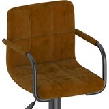  Barski stolac smeđi baršunasti | shoptok.hr