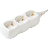 Home Produžni kabel, 3 utičnice, 1.0mm2, 1.5 met, beli - NV 3/WH Cene