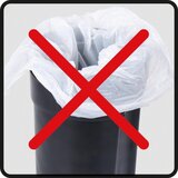 Wenko Črn koš za smeti Leman, 5 l | Shoptok.si