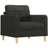  Sedežna garnitura z blazinami 3-delna črno blago, (20924091) | Shoptok.si