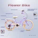  Dječji bicikl Flower 20" - lavanda | shoptok.hr