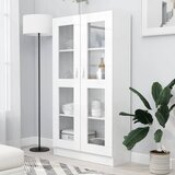  Vitrina bijela 82,5 x 30,5 x 150 cm konstruirano drvo Cijene