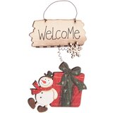  Novogodišnji ukras drveni sneško | ePonuda.com