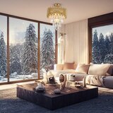  Luster na šipci MADISON 9xE14/40W/230V zlatna | Eponuda.com