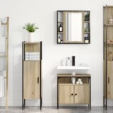 vidaXL set namještaja za kupaonicu s tri dijela od svijetlog hrasta | shoptok.hr