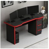 Hanah home Gaming sto Phoenix 10, 150x78x60 cm, Crveno-crni | ePonuda.com