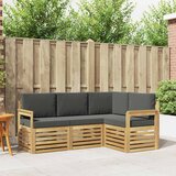  Set vanjskih sofa 4 pcs Bijela i antracit 187,5 x 128,5 x 73 cm | Shoptok.si