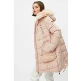 Koton Women's Pink Coat