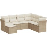  7-dijelni set vrtnih sofa od poliratana s jastucima bež | shoptok.hr