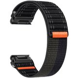 INF Najlonski pašček za uro Garmin Fenix 8/5/6/7X Pro/Epix 935/965 Black + light gray 22 mm, (21730015) | Shoptok.si