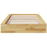 vidaXL posteljni okvir brez vzmetnice 100x200 cm masivni les hrast | Shoptok.si