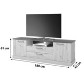 Mömax tv-element morel, barva hrasta, črna | Shoptok.si