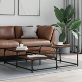  Stolić za kavu boja hrasta 107 x 107 x 40 cm konstruirano drvo | Eponuda.com