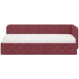  Kutni okvir kreveta Vinska crvena 80 x 200 cm tkanina | shoptok.hr